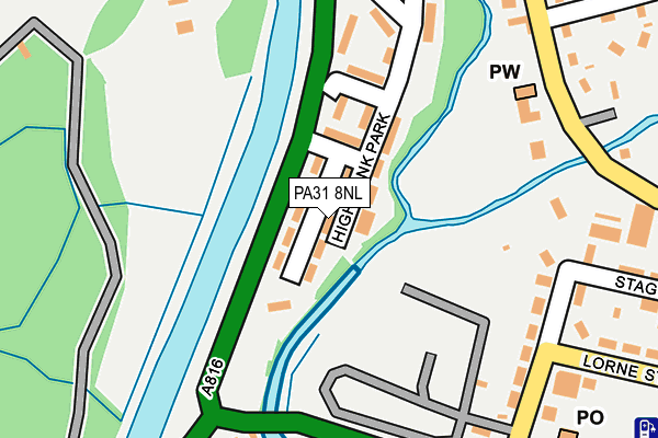 PA31 8NL map - OS OpenMap – Local (Ordnance Survey)