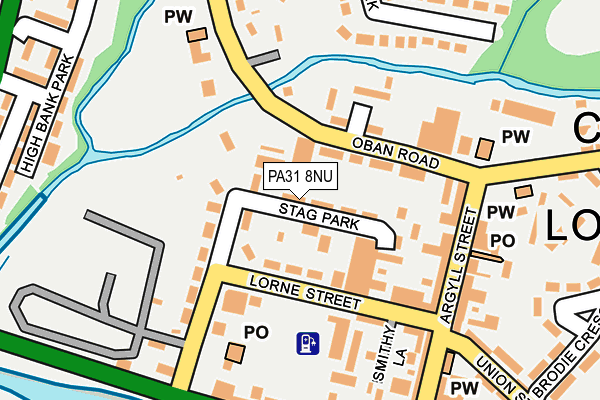 PA31 8NU map - OS OpenMap – Local (Ordnance Survey)