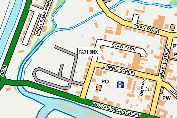 PA31 8NX map - OS OpenMap – Local (Ordnance Survey)