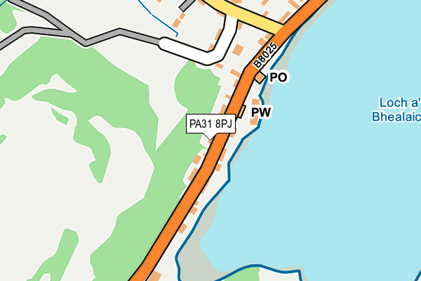 PA31 8PJ map - OS OpenMap – Local (Ordnance Survey)