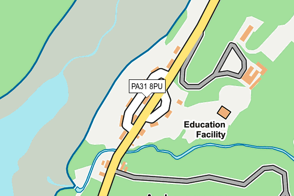PA31 8PU map - OS OpenMap – Local (Ordnance Survey)