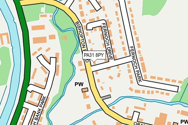 PA31 8PY map - OS OpenMap – Local (Ordnance Survey)
