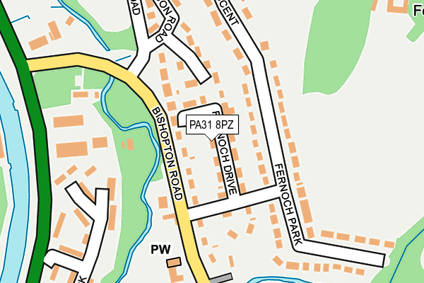 PA31 8PZ map - OS OpenMap – Local (Ordnance Survey)