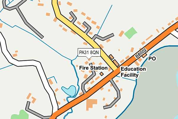 PA31 8QN map - OS OpenMap – Local (Ordnance Survey)