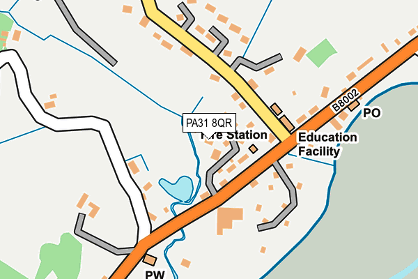 PA31 8QR map - OS OpenMap – Local (Ordnance Survey)