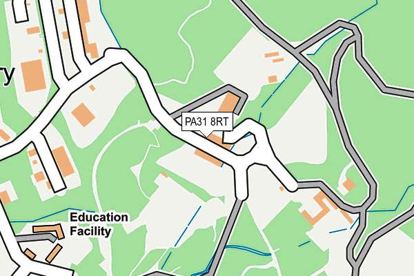 PA31 8RT map - OS OpenMap – Local (Ordnance Survey)