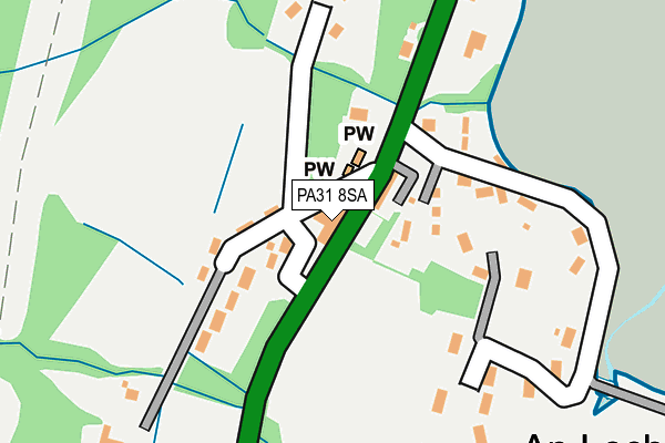 PA31 8SA map - OS OpenMap – Local (Ordnance Survey)