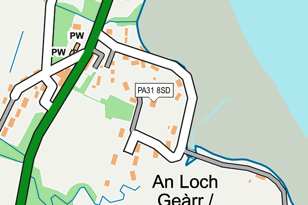 PA31 8SD map - OS OpenMap – Local (Ordnance Survey)