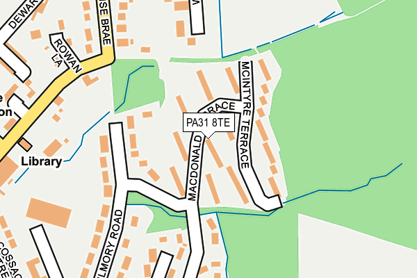 PA31 8TE map - OS OpenMap – Local (Ordnance Survey)