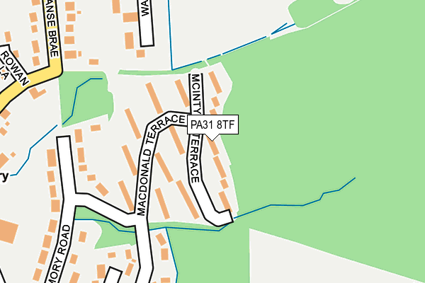 PA31 8TF map - OS OpenMap – Local (Ordnance Survey)