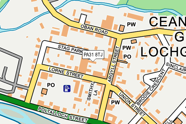 PA31 8TJ map - OS OpenMap – Local (Ordnance Survey)