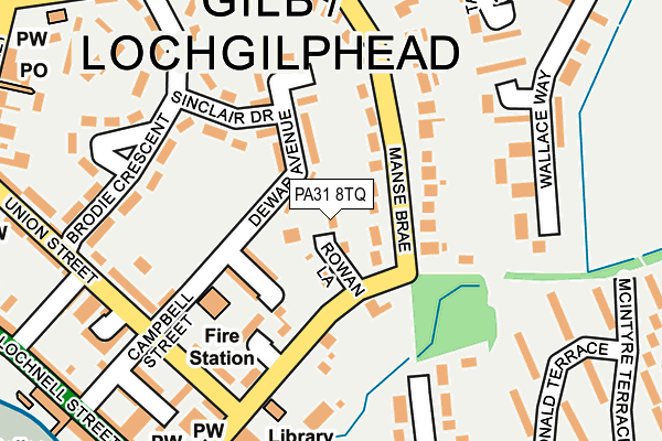 PA31 8TQ map - OS OpenMap – Local (Ordnance Survey)