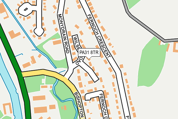 PA31 8TR map - OS OpenMap – Local (Ordnance Survey)