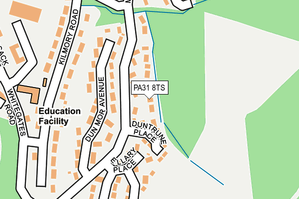PA31 8TS map - OS OpenMap – Local (Ordnance Survey)