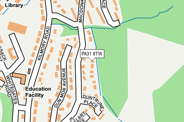 PA31 8TW map - OS OpenMap – Local (Ordnance Survey)