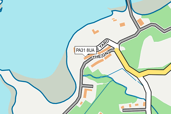 PA31 8UA map - OS OpenMap – Local (Ordnance Survey)