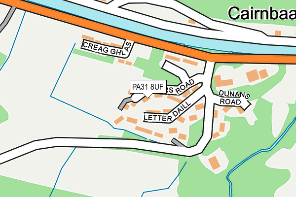 PA31 8UF map - OS OpenMap – Local (Ordnance Survey)