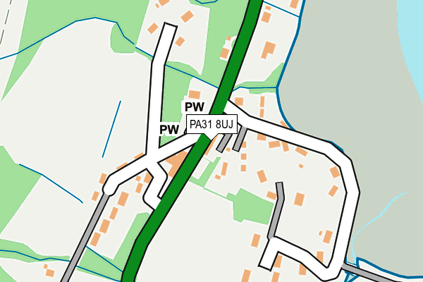 PA31 8UJ map - OS OpenMap – Local (Ordnance Survey)