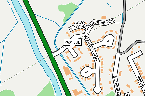 PA31 8UL map - OS OpenMap – Local (Ordnance Survey)