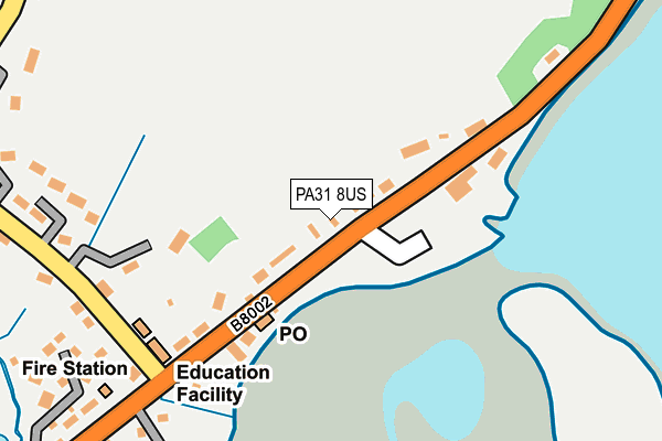 PA31 8US map - OS OpenMap – Local (Ordnance Survey)