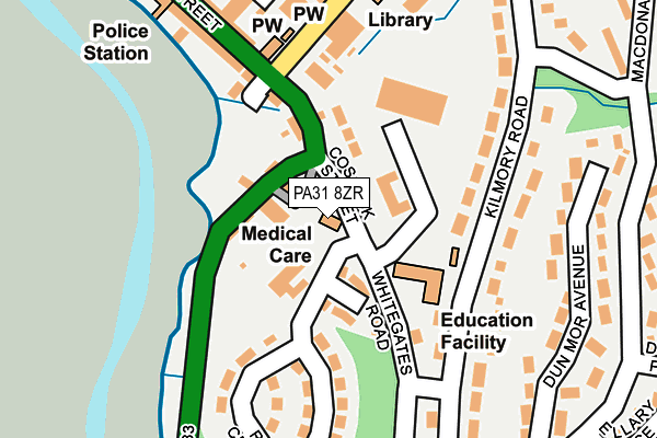 PA31 8ZR map - OS OpenMap – Local (Ordnance Survey)