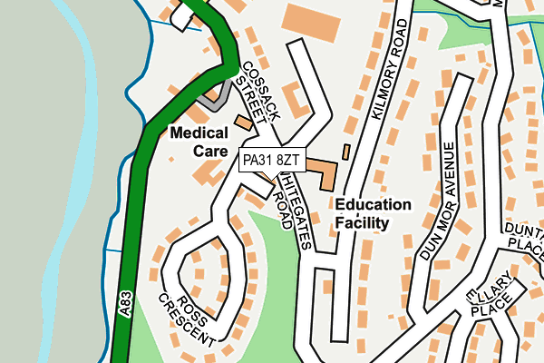 PA31 8ZT map - OS OpenMap – Local (Ordnance Survey)