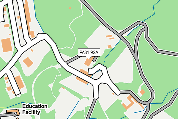 PA31 9SA map - OS OpenMap – Local (Ordnance Survey)