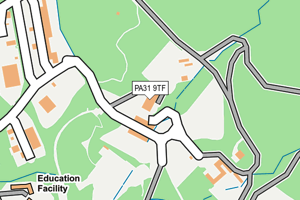 PA31 9TF map - OS OpenMap – Local (Ordnance Survey)