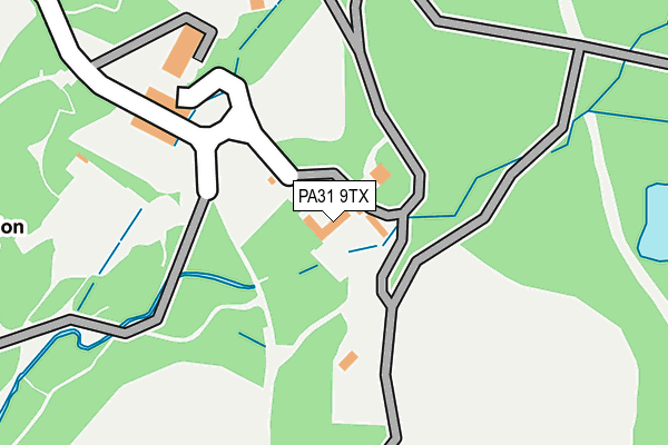 PA31 9TX map - OS OpenMap – Local (Ordnance Survey)