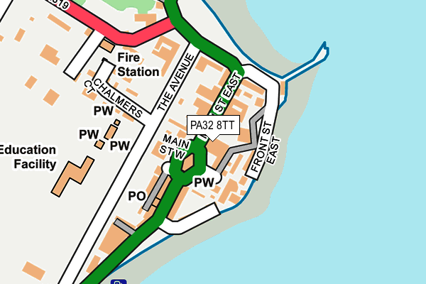 PA32 8TT map - OS OpenMap – Local (Ordnance Survey)