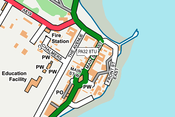 PA32 8TU map - OS OpenMap – Local (Ordnance Survey)