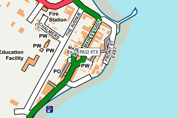 PA32 8TX map - OS OpenMap – Local (Ordnance Survey)