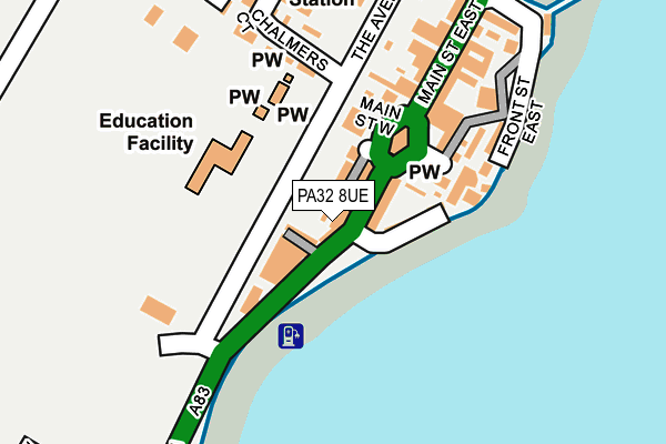 PA32 8UE map - OS OpenMap – Local (Ordnance Survey)