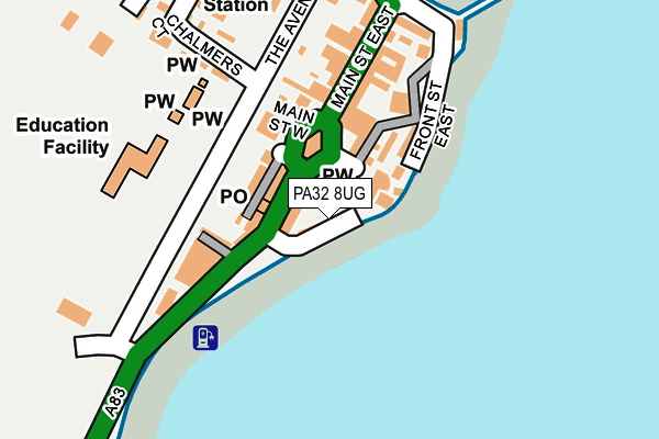 PA32 8UG map - OS OpenMap – Local (Ordnance Survey)
