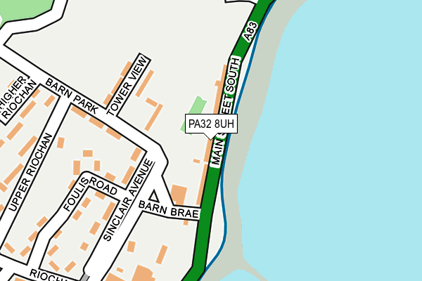 PA32 8UH map - OS OpenMap – Local (Ordnance Survey)