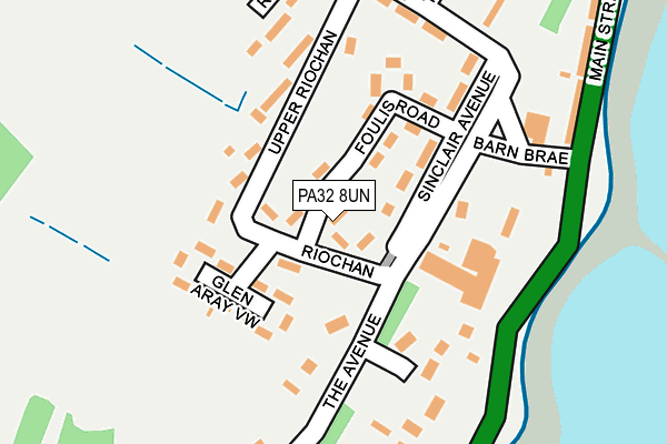 PA32 8UN map - OS OpenMap – Local (Ordnance Survey)