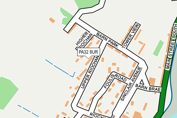 PA32 8UR map - OS OpenMap – Local (Ordnance Survey)
