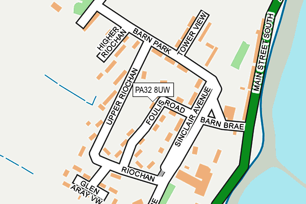 PA32 8UW map - OS OpenMap – Local (Ordnance Survey)