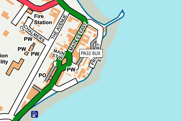 PA32 8UX map - OS OpenMap – Local (Ordnance Survey)