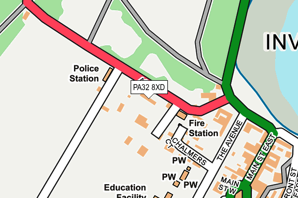 PA32 8XD map - OS OpenMap – Local (Ordnance Survey)