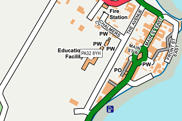 PA32 8YH map - OS OpenMap – Local (Ordnance Survey)