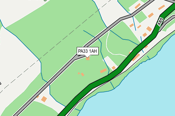 PA33 1AH map - OS OpenMap – Local (Ordnance Survey)