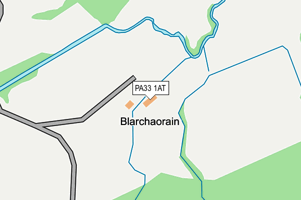 PA33 1AT map - OS OpenMap – Local (Ordnance Survey)