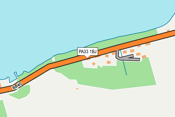 PA33 1BJ map - OS OpenMap – Local (Ordnance Survey)