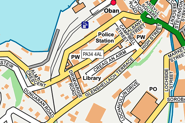 Map of THE APPIN CENTRE LIMITED at local scale