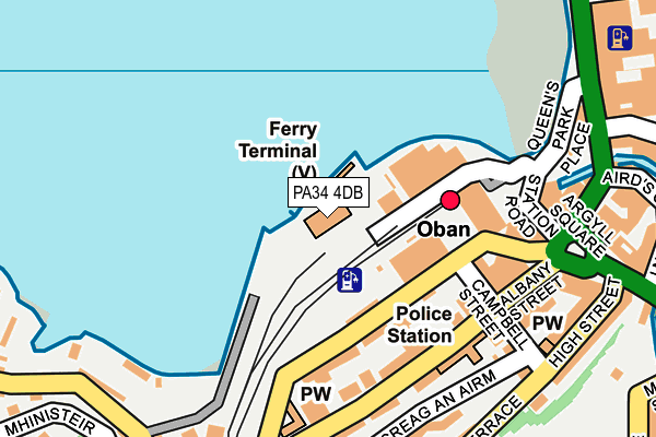 PA34 4DB map - OS OpenMap – Local (Ordnance Survey)