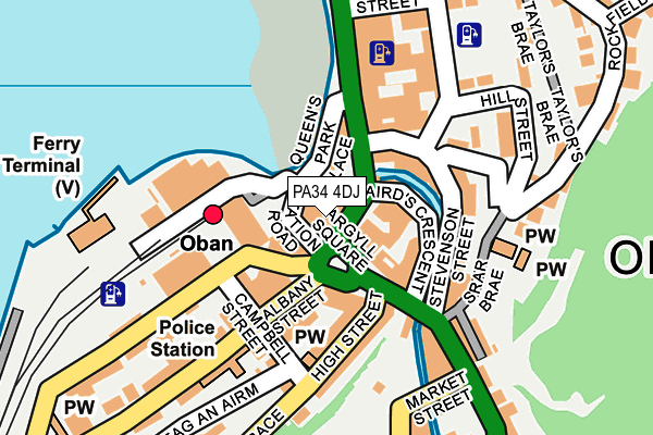 PA34 4DJ map - OS OpenMap – Local (Ordnance Survey)