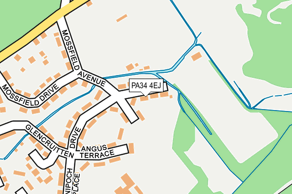PA34 4EJ map - OS OpenMap – Local (Ordnance Survey)