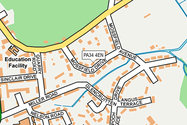 PA34 4EN map - OS OpenMap – Local (Ordnance Survey)