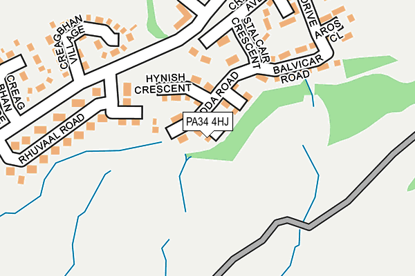 PA34 4HJ map - OS OpenMap – Local (Ordnance Survey)